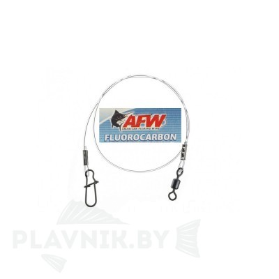 Поводок флюорокарбоновый AFW Hi-Sea Fluorocarbon Leader, L-23см, 0.45мм
