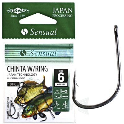 Крючки Mikado Sensaul Chinta W/Ring
