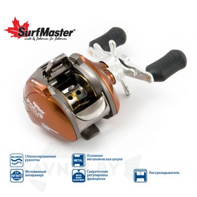 Катушка мультипликаторная Surf Master Focus