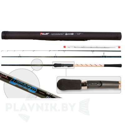 Удилище фидерное Surf Master 1377 Lizard IM7 (40-120) 2,7 м в тубусе