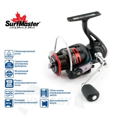 Катушка Surf Master Black Bass FB3500A 5+1bb
