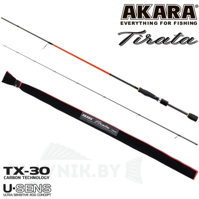 Спиннинг Akara SL1002 Tirata TX-30 2.1 м 3,5-10,5 г