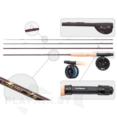 Удилище нахлыстовое Surf Master 3001 Master Fly со шнуром в тубусе 2.7 м 10-30 г