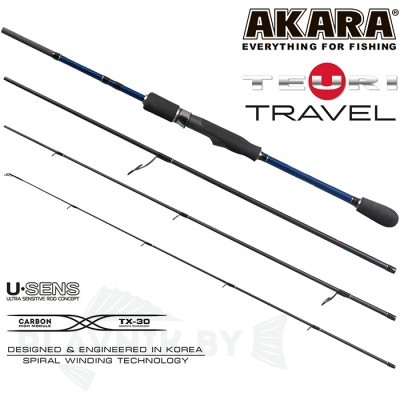Спиннинг Akara Teuri Travel UL 2.28 м 0,5-6 г