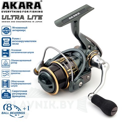 Катушка Akara Ultra Lite 1000 8+1bb