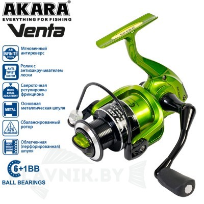 Катушка Akara Venta 1000 6+1bb