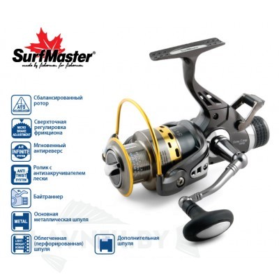 Катушка Surf Master Easy Carp 3000A 5+1bb с байтранером