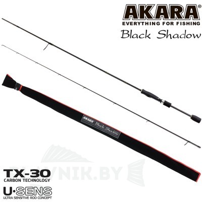 Спиннинг Akara SL1001 Black Shadow TX-30 2.3 м 3,5-10,5 г
