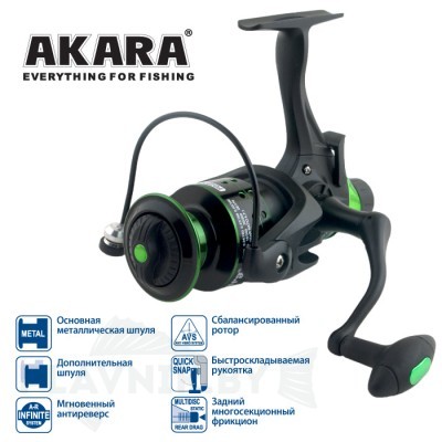 Катушка Akara Geden Carp FG4000 3+1bb с байтранером
