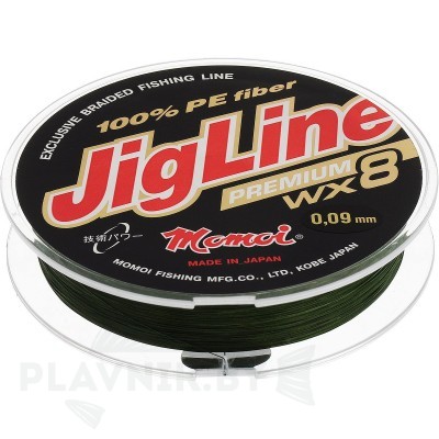 Плетёный шнур JigLine Premium WX8 100 м 0.12-0,35
