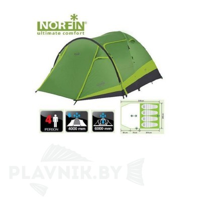 Палатка четырёхместная Norfin RUDD 3+1 NF