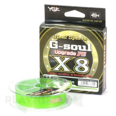 Плетёный шнур YGK G-Soul Upgrade X8 150м, светло-зелёный