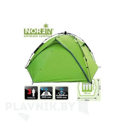 Палатка автомат трёхместная Norfin TENCH 3 NF